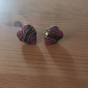 Betsey Johnson love earrings